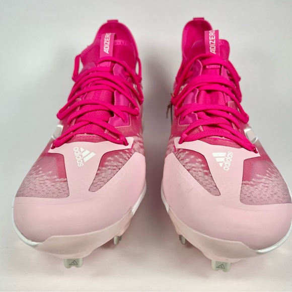 Adidas Adizero Afterburner Breast Cancer Pink Baseball Cleats Size 14 - Picture 4 of 10